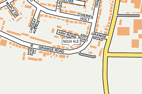 NG24 4LE map - OS OpenMap – Local (Ordnance Survey)