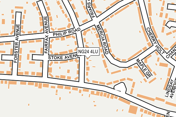 NG24 4LU map - OS OpenMap – Local (Ordnance Survey)