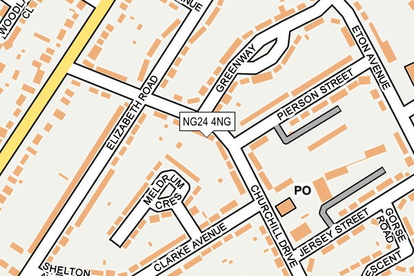 NG24 4NG map - OS OpenMap – Local (Ordnance Survey)