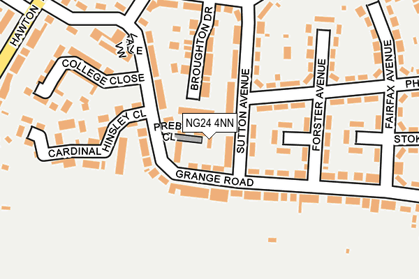 NG24 4NN map - OS OpenMap – Local (Ordnance Survey)