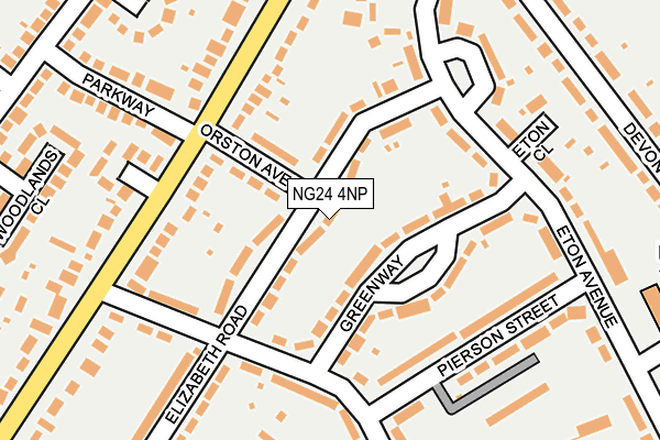 NG24 4NP map - OS OpenMap – Local (Ordnance Survey)