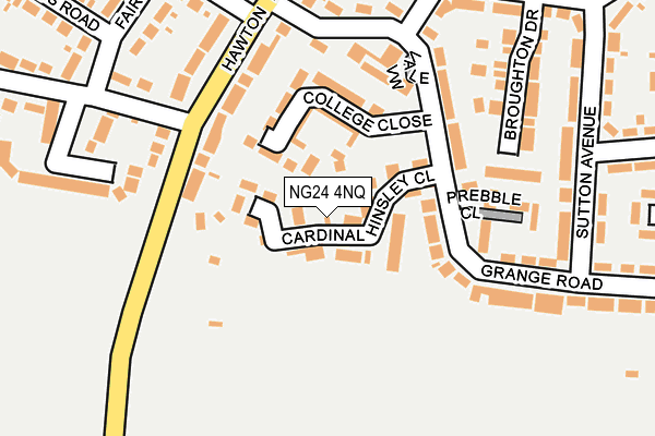 NG24 4NQ map - OS OpenMap – Local (Ordnance Survey)