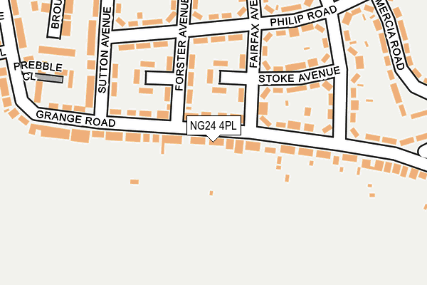 NG24 4PL map - OS OpenMap – Local (Ordnance Survey)