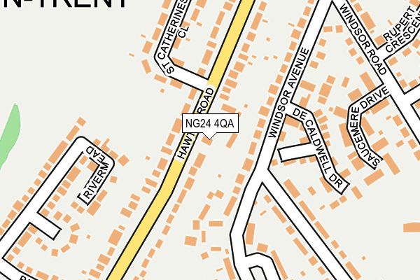 NG24 4QA map - OS OpenMap – Local (Ordnance Survey)