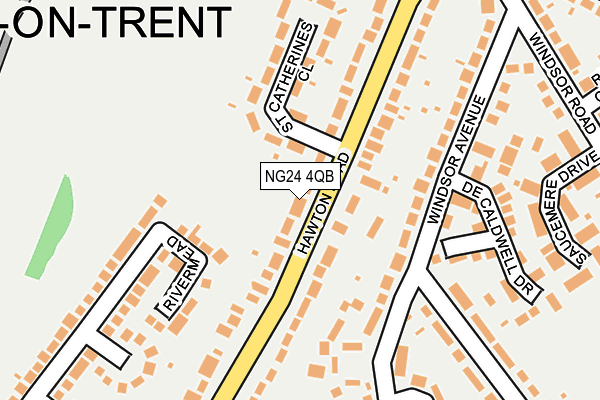 NG24 4QB map - OS OpenMap – Local (Ordnance Survey)