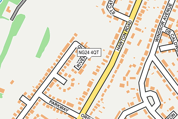 NG24 4QT map - OS OpenMap – Local (Ordnance Survey)