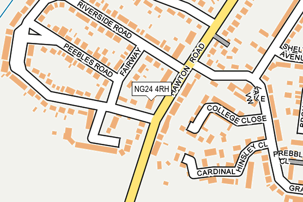 NG24 4RH map - OS OpenMap – Local (Ordnance Survey)