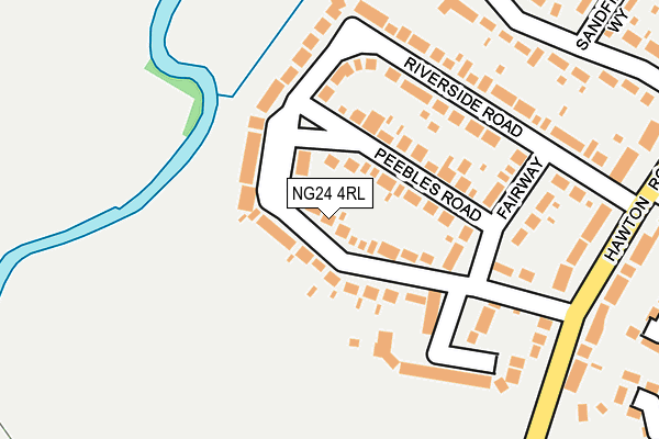 NG24 4RL map - OS OpenMap – Local (Ordnance Survey)