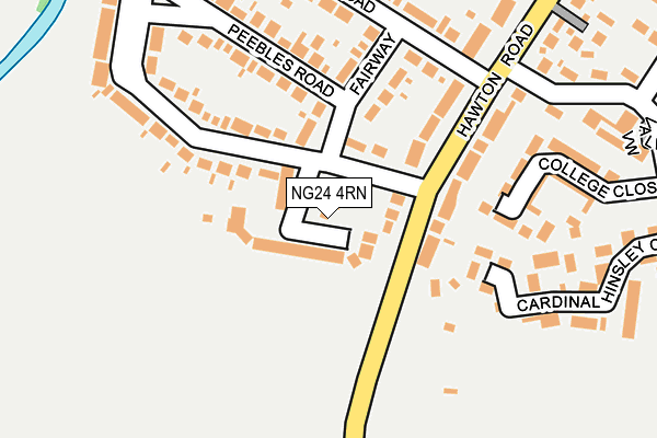 NG24 4RN map - OS OpenMap – Local (Ordnance Survey)