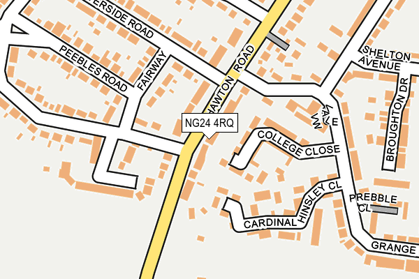 NG24 4RQ map - OS OpenMap – Local (Ordnance Survey)