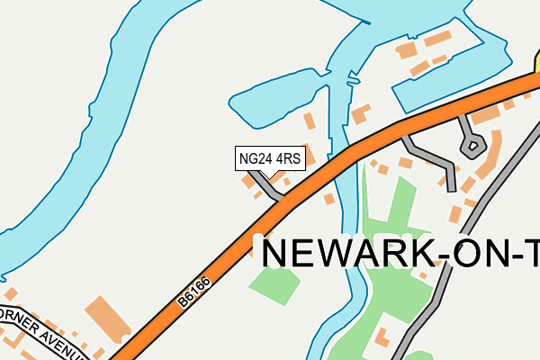 NG24 4RS map - OS OpenMap – Local (Ordnance Survey)