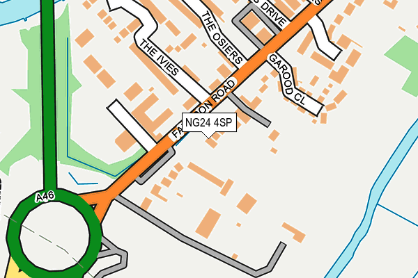 NG24 4SP map - OS OpenMap – Local (Ordnance Survey)