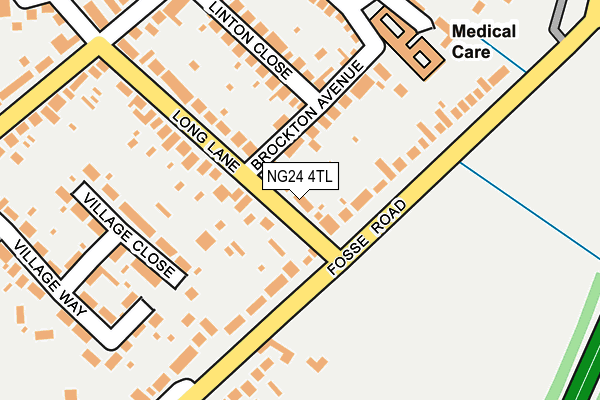 NG24 4TL map - OS OpenMap – Local (Ordnance Survey)