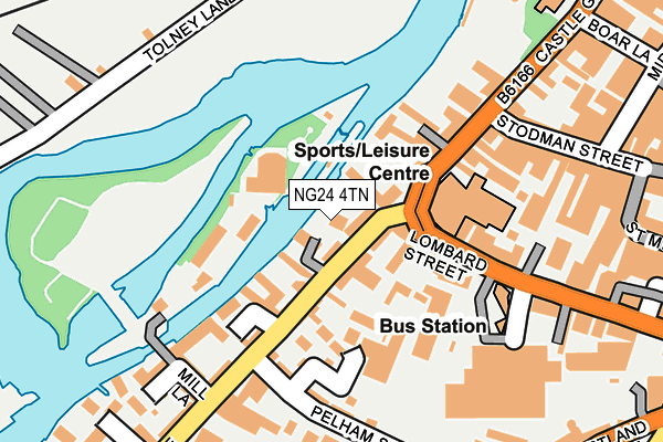 NG24 4TN map - OS OpenMap – Local (Ordnance Survey)