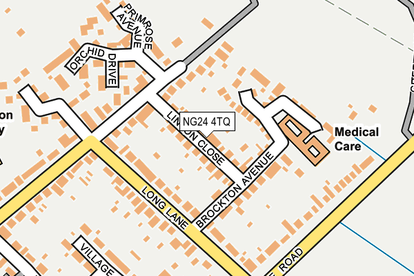 NG24 4TQ map - OS OpenMap – Local (Ordnance Survey)