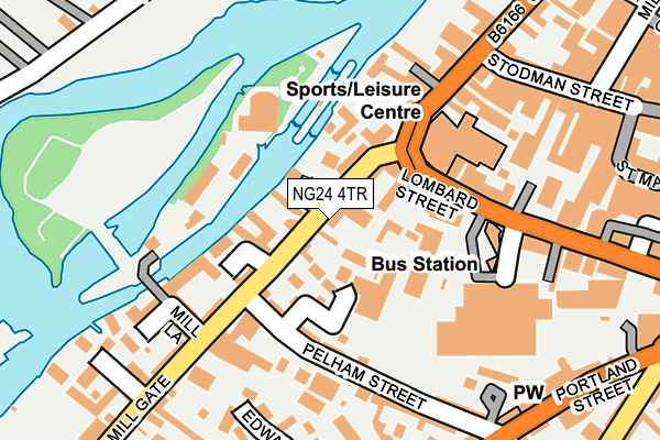 NG24 4TR map - OS OpenMap – Local (Ordnance Survey)