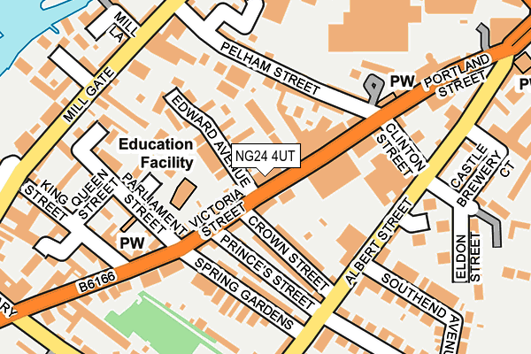 NG24 4UT map - OS OpenMap – Local (Ordnance Survey)