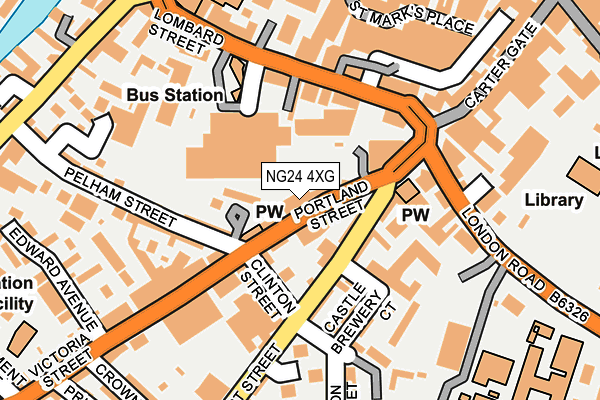 NG24 4XG map - OS OpenMap – Local (Ordnance Survey)