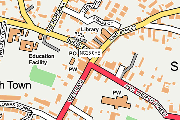 Map of VIOLET ROSE SOUTHWELL LTD at local scale
