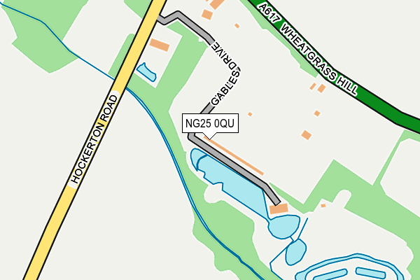 NG25 0QU map - OS OpenMap – Local (Ordnance Survey)