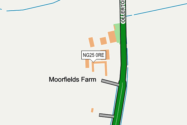 NG25 0RE map - OS OpenMap – Local (Ordnance Survey)