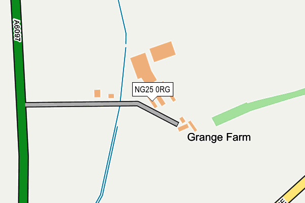 NG25 0RG map - OS OpenMap – Local (Ordnance Survey)