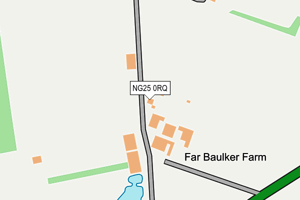 NG25 0RQ map - OS OpenMap – Local (Ordnance Survey)