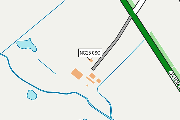 NG25 0SG map - OS OpenMap – Local (Ordnance Survey)