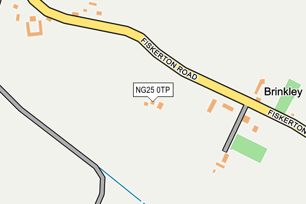 NG25 0TP map - OS OpenMap – Local (Ordnance Survey)