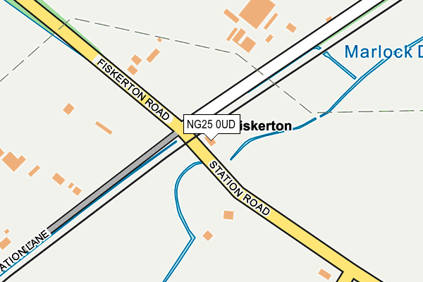 NG25 0UD map - OS OpenMap – Local (Ordnance Survey)