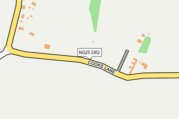 NG25 0XQ map - OS OpenMap – Local (Ordnance Survey)