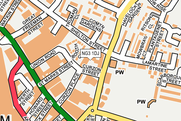 NG3 1DJ map - OS OpenMap – Local (Ordnance Survey)