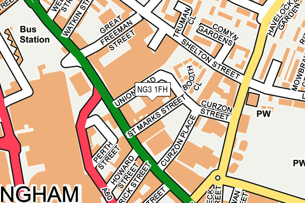 NG3 1FH map - OS OpenMap – Local (Ordnance Survey)