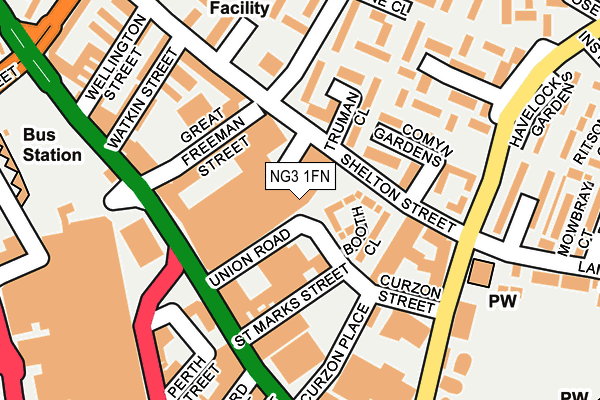 NG3 1FN map - OS OpenMap – Local (Ordnance Survey)