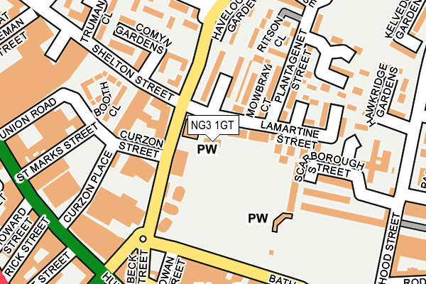 NG3 1GT map - OS OpenMap – Local (Ordnance Survey)