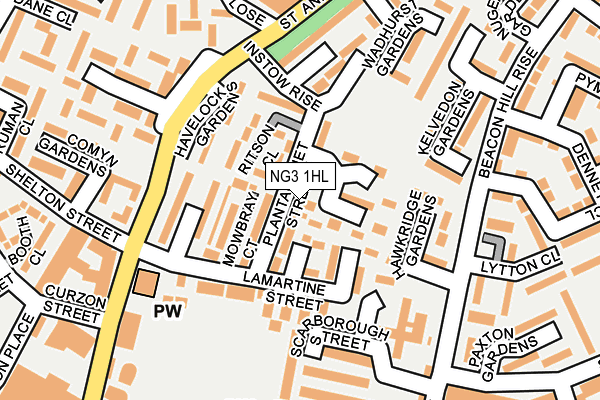 NG3 1HL map - OS OpenMap – Local (Ordnance Survey)