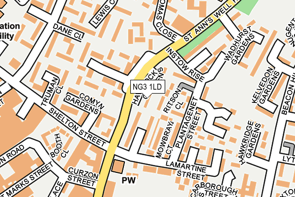 NG3 1LD map - OS OpenMap – Local (Ordnance Survey)