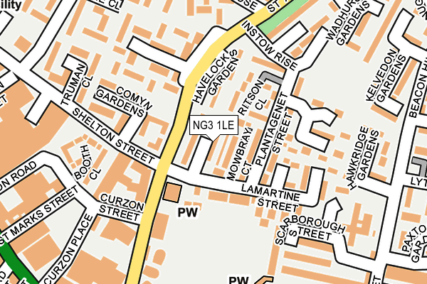 NG3 1LE map - OS OpenMap – Local (Ordnance Survey)