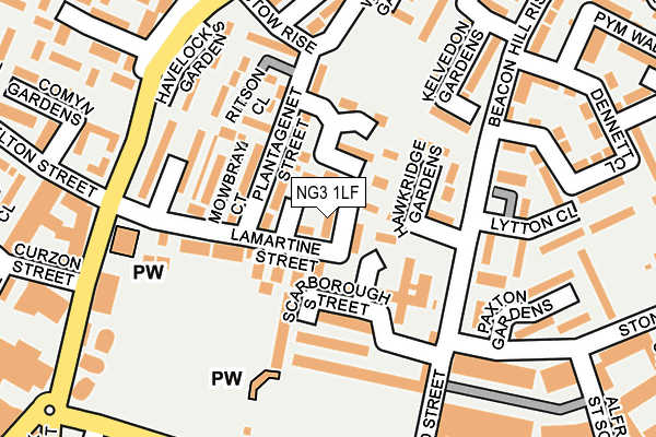 NG3 1LF map - OS OpenMap – Local (Ordnance Survey)