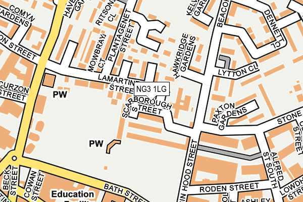 NG3 1LG map - OS OpenMap – Local (Ordnance Survey)