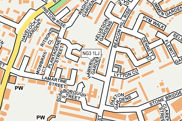 NG3 1LJ map - OS OpenMap – Local (Ordnance Survey)