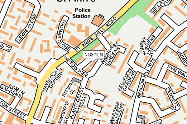 NG3 1LN map - OS OpenMap – Local (Ordnance Survey)