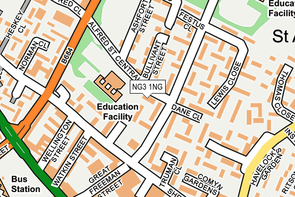 NG3 1NG map - OS OpenMap – Local (Ordnance Survey)