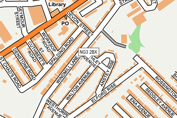 NG3 2BX map - OS OpenMap – Local (Ordnance Survey)