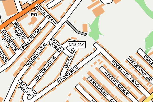 NG3 2BY map - OS OpenMap – Local (Ordnance Survey)