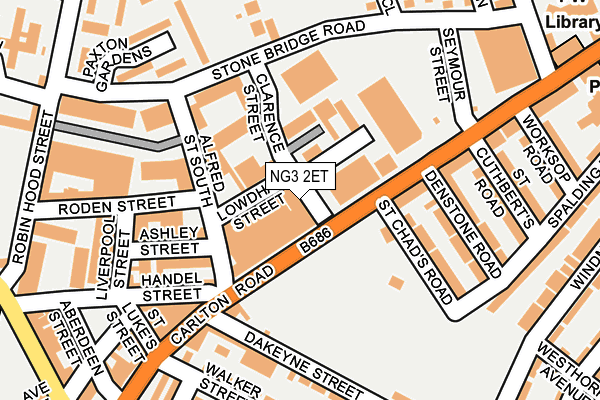 NG3 2ET map - OS OpenMap – Local (Ordnance Survey)