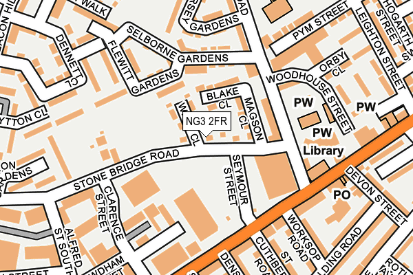 NG3 2FR map - OS OpenMap – Local (Ordnance Survey)