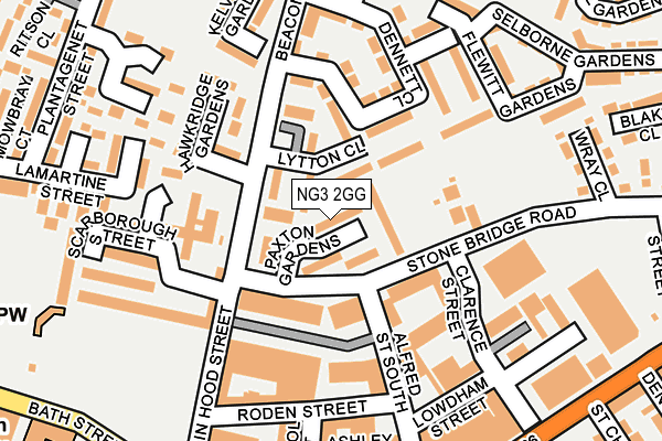 NG3 2GG map - OS OpenMap – Local (Ordnance Survey)