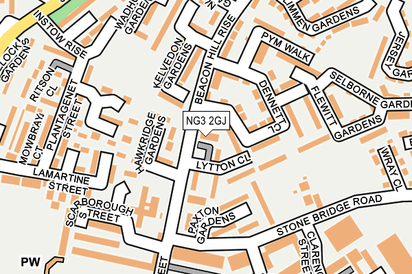 NG3 2GJ map - OS OpenMap – Local (Ordnance Survey)