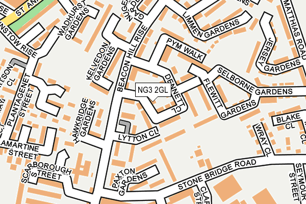 NG3 2GL map - OS OpenMap – Local (Ordnance Survey)
